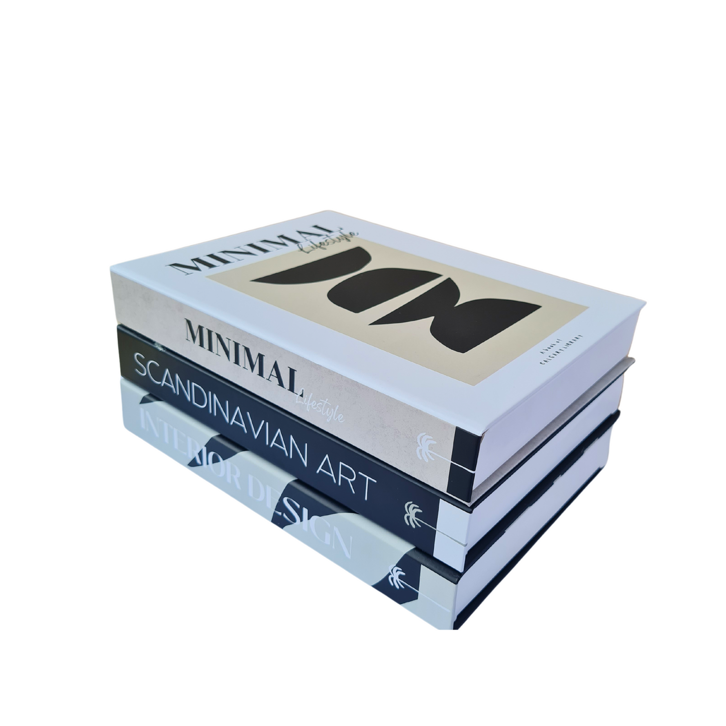 Libros Decorativos Minimalistas Set de 3| Decoración Moderna para el Hogar