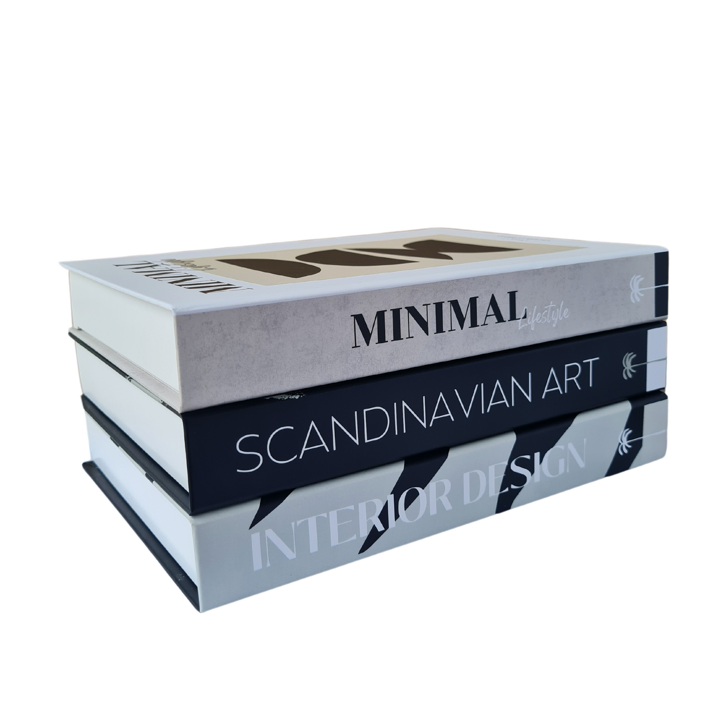 Libros Decorativos Minimalistas Set de 3| Decoración Moderna para el Hogar