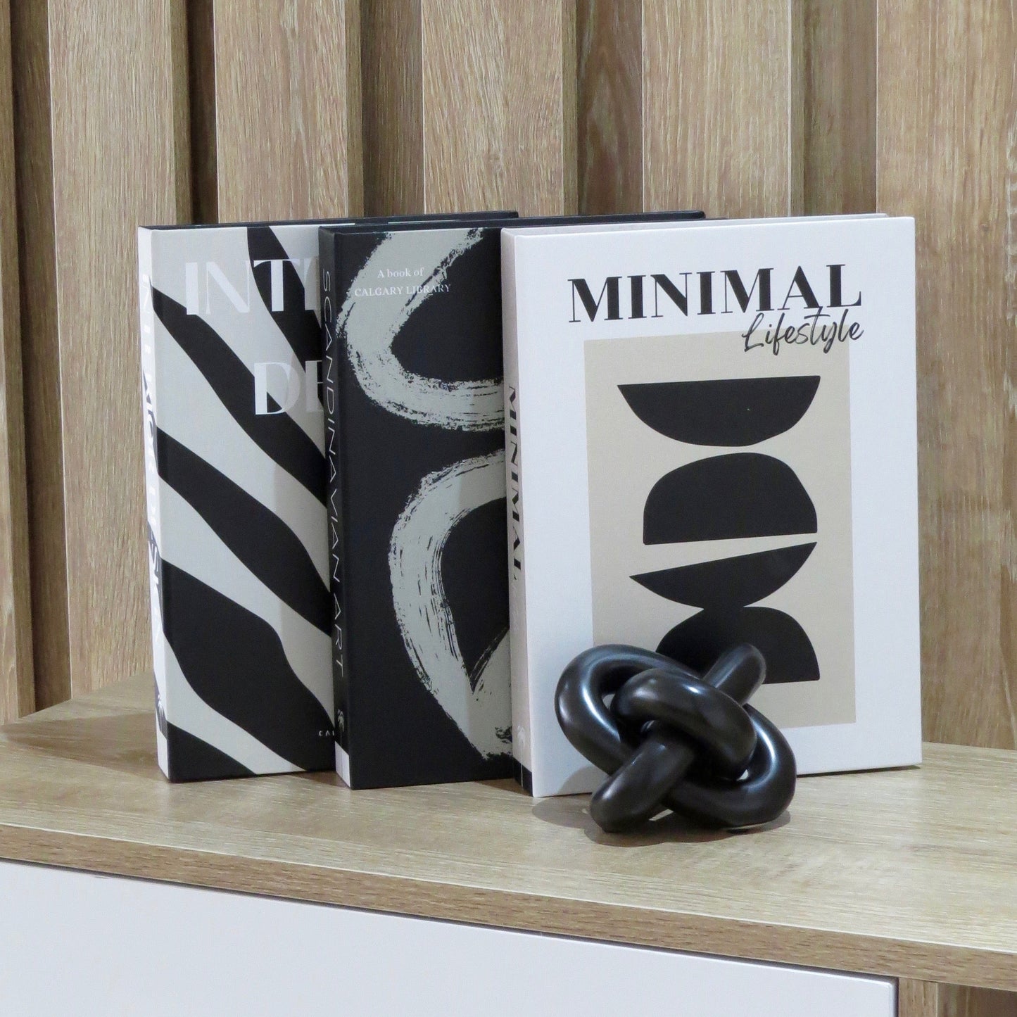 Libros Decorativos Minimalistas Set de 3| Decoración Moderna para el Hogar